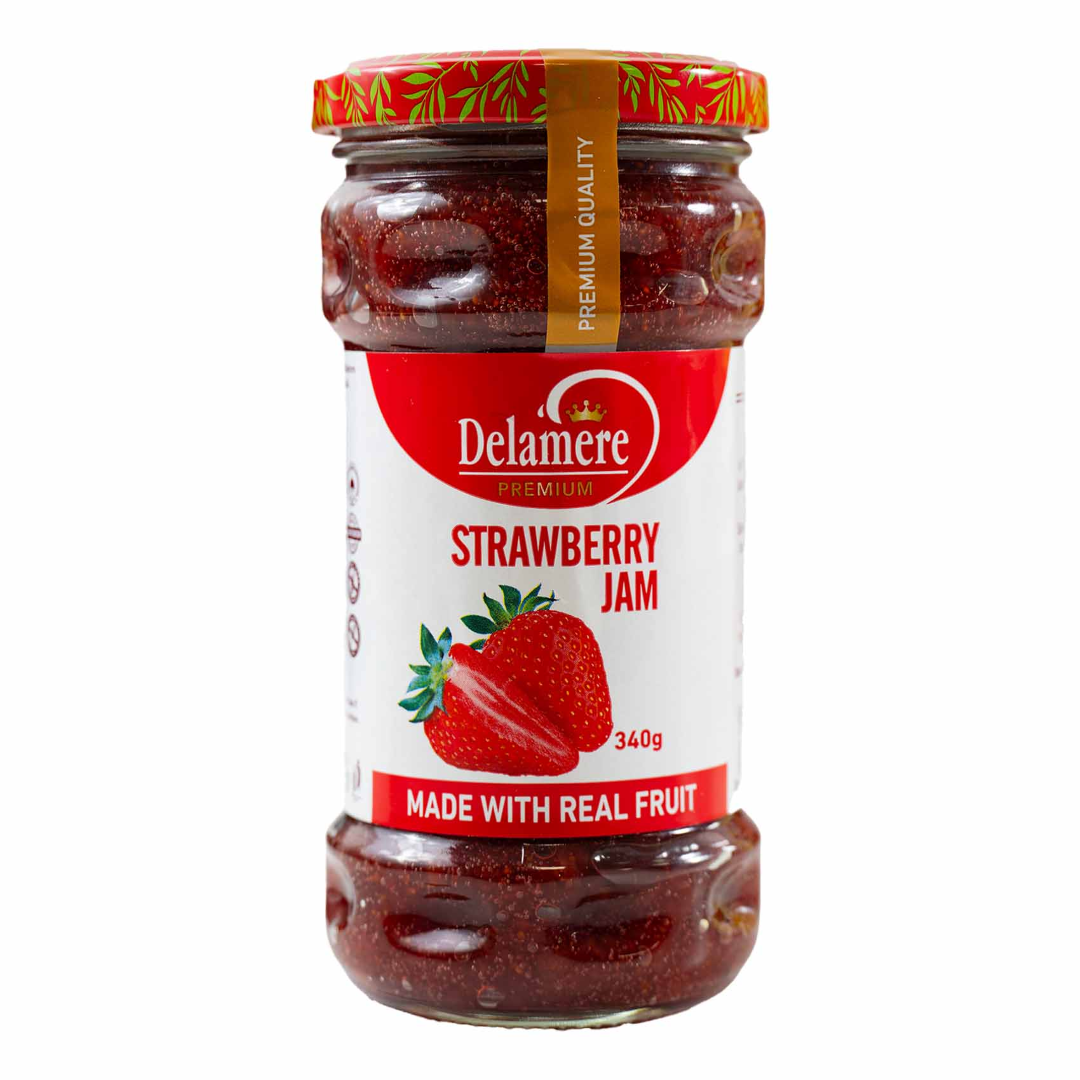 DELAMERE MEDLEY OF FRUITS JAM 340G